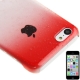coque iPhone 5C effet goutte d'eau - dégradé rouge