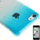 coque iPhone 5C effet goutte d'eau - dégradé bleu ciel