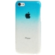 coque iPhone 5C effet goutte d'eau - dégradé bleu ciel