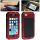 coque iPhone waterproof anti-choc 5C - rouge