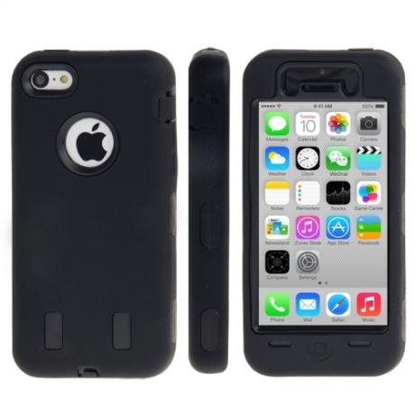 coque iPhone 5C anti dérapante - noir