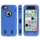 coque iPhone 5C anti dérapante - bleu