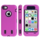 coque iPhone 5C anti dérapante - rose