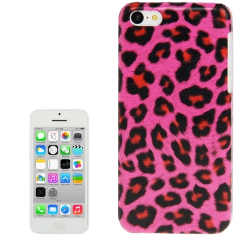 coque iPhone 5C Léopard - Mangenta