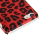 coque iPhone 5C Léopard - rouge