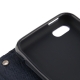 housse iPhone 5C rabat porte-cartes intégré - Violet / Noir