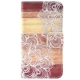 housse iPhone 5C rabat porte-cartes intégré motif floral