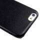 coque iPhone 6 / 6S silicone motif cuir - noir