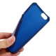 coque iPhone 6 / 6S silicone motif cuir - bleu marine