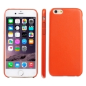 Coque iPhone 6 / 6S silicone motif cuir - orange