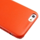 coque iPhone 6 / 6S silicone motif cuir - orange