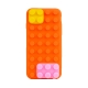 coque iPhone 6 / 6S silicone block - orange