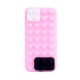 coque iPhone 6 / 6S silicone block - rose