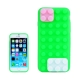 coque iPhone 6 / 6S silicone block - vert