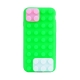coque iPhone 6 / 6S silicone block - vert