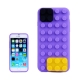 coque iPhone 6 / 6S silicone block - violet