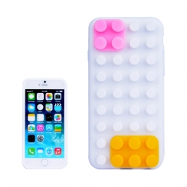 coque iPhone 6 / 6S silicone block - blanc