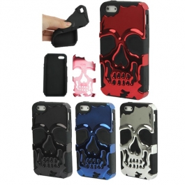 Coque Crâne chrome iPhone 5