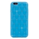 coque iPhone 6 / 6S silicone matelassé diamant - bleu ciel