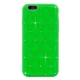 coque iPhone 6 / 6S silicone matelassé diamant - vert