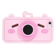 coque iPhone 6 / 6S silicone 3D camera animal cartoon - cochon