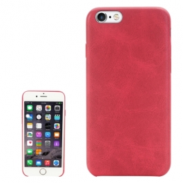 coque iPhone 6 / 6S texture cuir - rouge