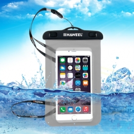 housse waterproof iPhone 6 / 6S HAWEEL transparente - noir 