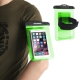 housse waterproof iPhone 5 / 5S / SE HAWEEL transparente - vert