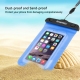 housse waterproof iPhone 5 / 5S / SE HAWEEL transparente - bleu