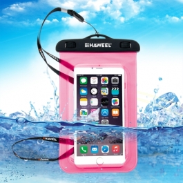 Housse waterproof iPhone 5C transparente - rose