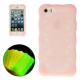 coque iPhone 5 / 5S / SE silicone phosphorescente - rose 