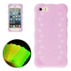 coque iPhone 5 / 5S / SE silicone phosphorescente - violet