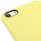 coque iPhone 5 / 5S / SE silicone motif petits points - jaune 