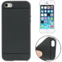 coque iPhone 5 / 5S / SE silicone motif petits points - Noir