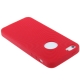 coque iPhone 5 / 5S / SE silicone logo Apple - rouge