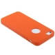 coque iPhone 5 / 5S / SE silicone logo Apple - orange