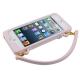 coque iPhone 5 / 5S / SE silicone CLICHE sac a main – rose