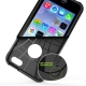 coque iPhone 5 / 5S / SE TPU logo Apple - argent