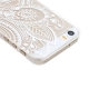 coque iPhone 5 / 5S / SE transparente blanche motif floral