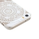 coque iPhone 5 / 5S / SE transparente blanche motif attrape-rêve