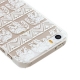 coque iPhone 5 / 5S / SE transparente blanche motif éléphant