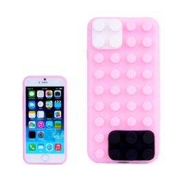 coque iPhone 6 plus / 6S plus silicone block - rose
