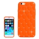 coque iPhone 6 plus / 6S plus silicone matelassé diamant - orange