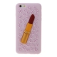 coque iPhone 6 plus / 6S plus silicone 3D rouge à lèvre – violet