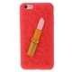 coque iPhone 6 plus / 6S plus silicone 3D rouge à lèvre – rouge