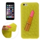 coque iPhone 6 plus / 6S plus silicone 3D rouge à lèvre – jaune