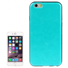 coque iPhone 6 plus / 6S plus texture cuir - bleu