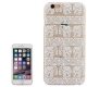 coque iphone 6 plus / 6S plus plastique transparente blanche motif éléphant