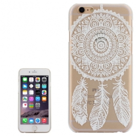 coque iphone 6 plus / 6S plus plastique transparente blanche motif attrape-rêve