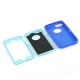 coque iPhone 6 plus / 6S plus bicolore anti-choc - bleu / bleu ciel